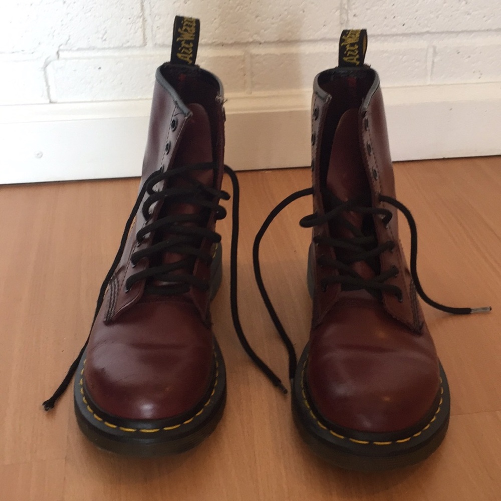 Cherry red Dr. Martens
